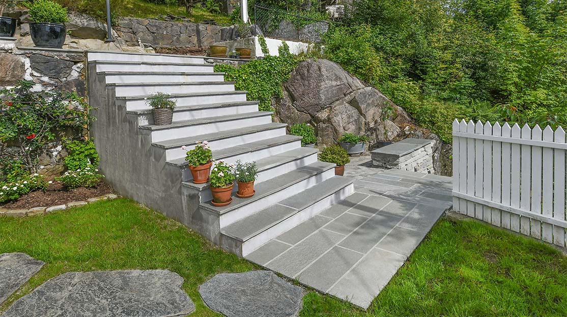 Anleggsgartner arbeid hager, eksempler.