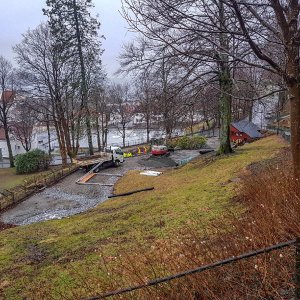 Grunnarbeidet er påbegynt på Skansen Lekeplass