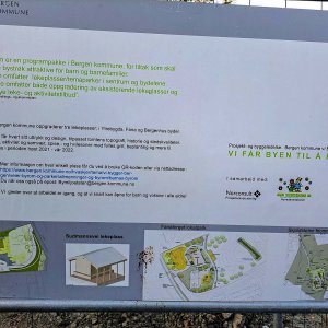 Vi bygger lekeplass for Barnas Byrom i Sudmannsvei