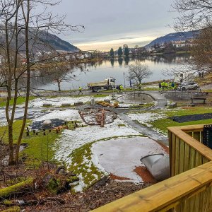 I slutten av november 2017 Tveiteparken lekeplass